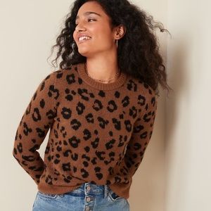 Old Navy cheetah print sweater, Size S